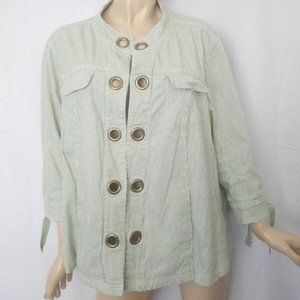 AMX 2X Striped Eye & Hook Closure Jacket